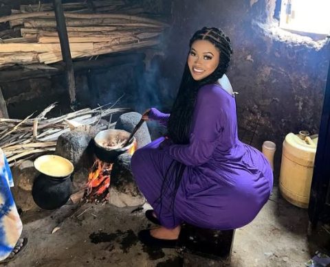 Vera Sidika Stuns Fans with Surprise Visit to Kakamega Village